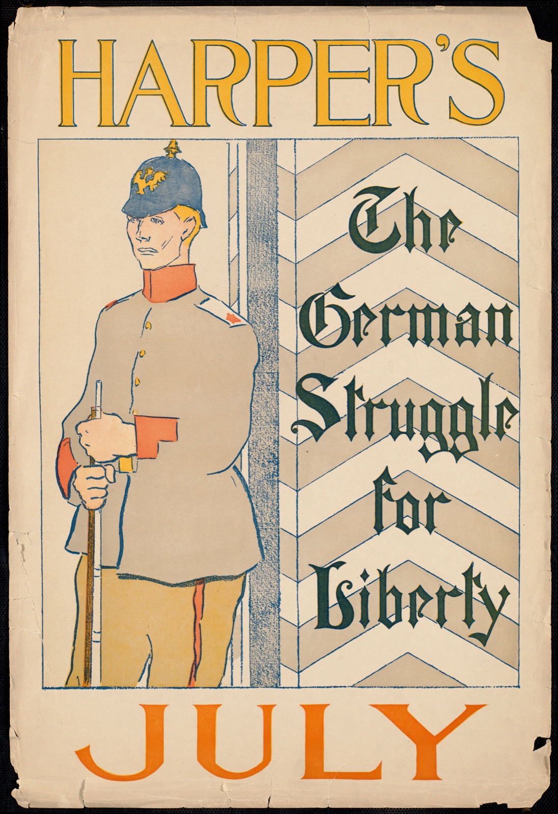 Harper's July. The German struggle for liberty. — Penfield, Edward, 1866-1925 (Artist)