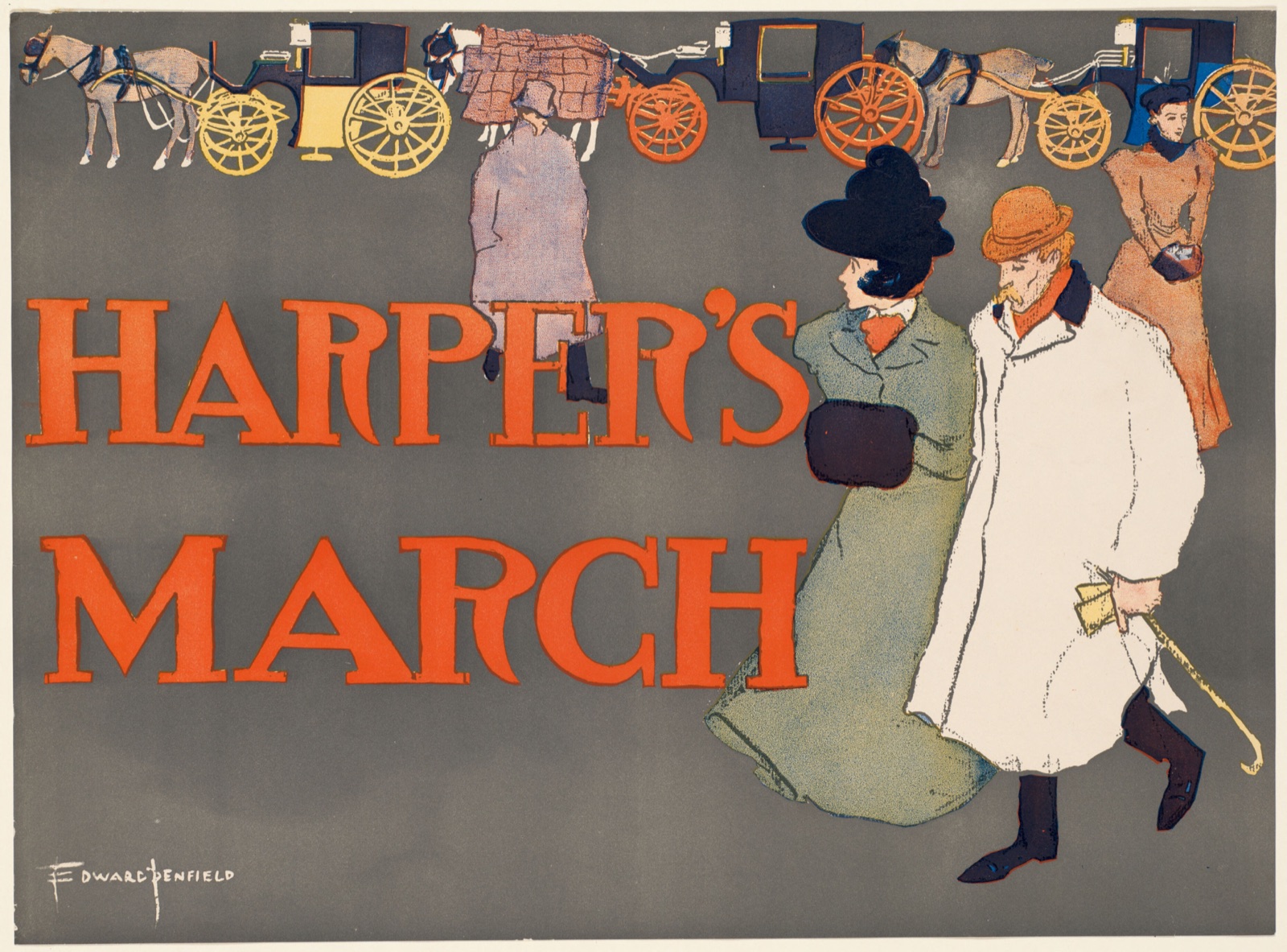 Harper's March — Penfield, Edward, 1866-1925 (Artist)