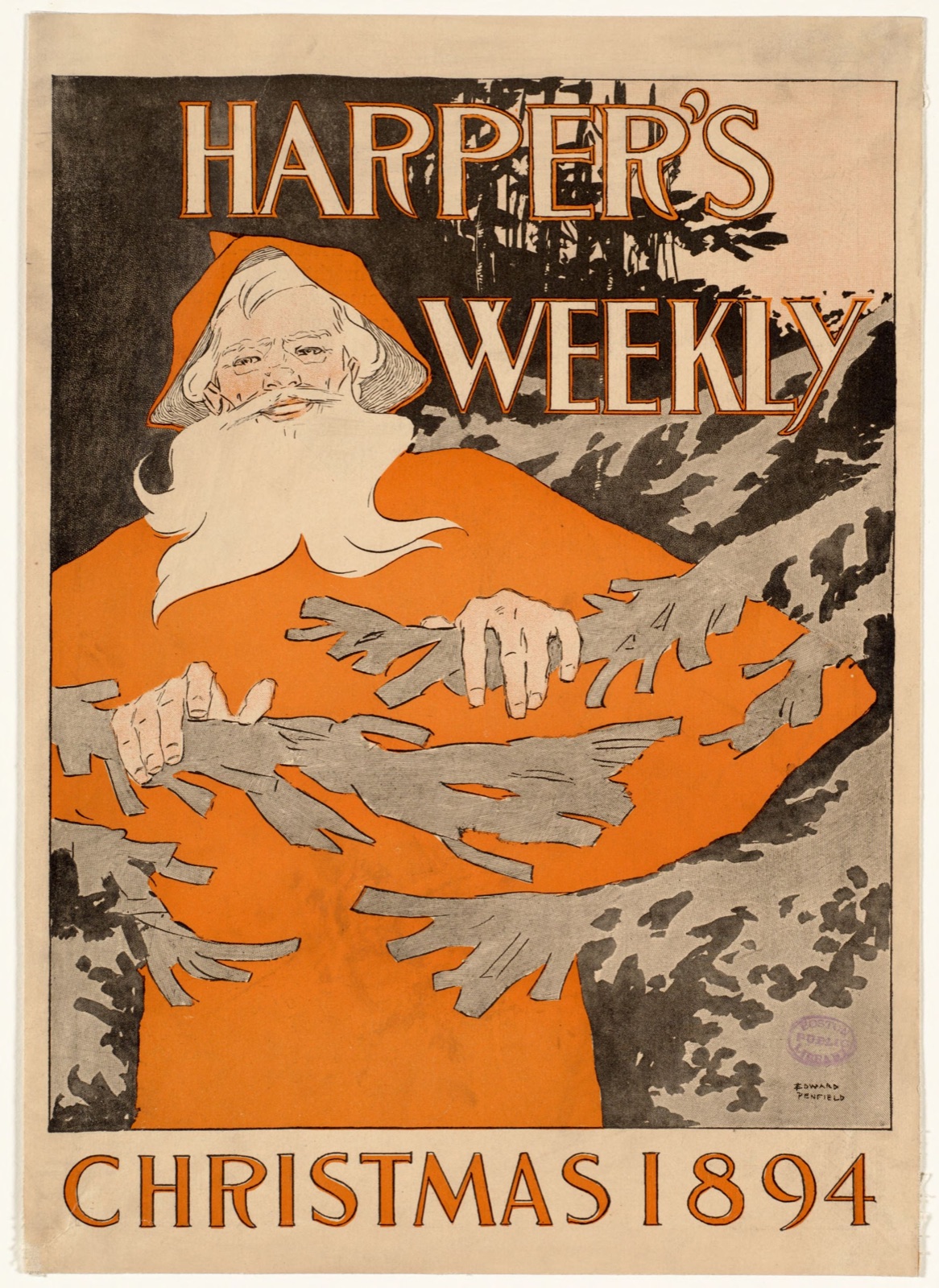Harper's weekly Christmas 1894 — Penfield, Edward, 1866-1925 (Artist)