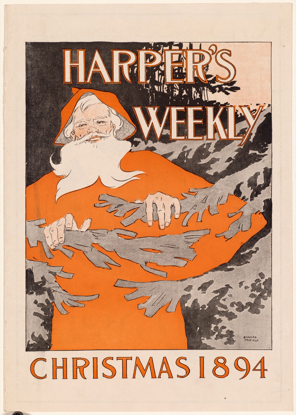 Harper's Weekly, Christmas 1894 — Penfield, Edward, 1866-1925 (Artist)