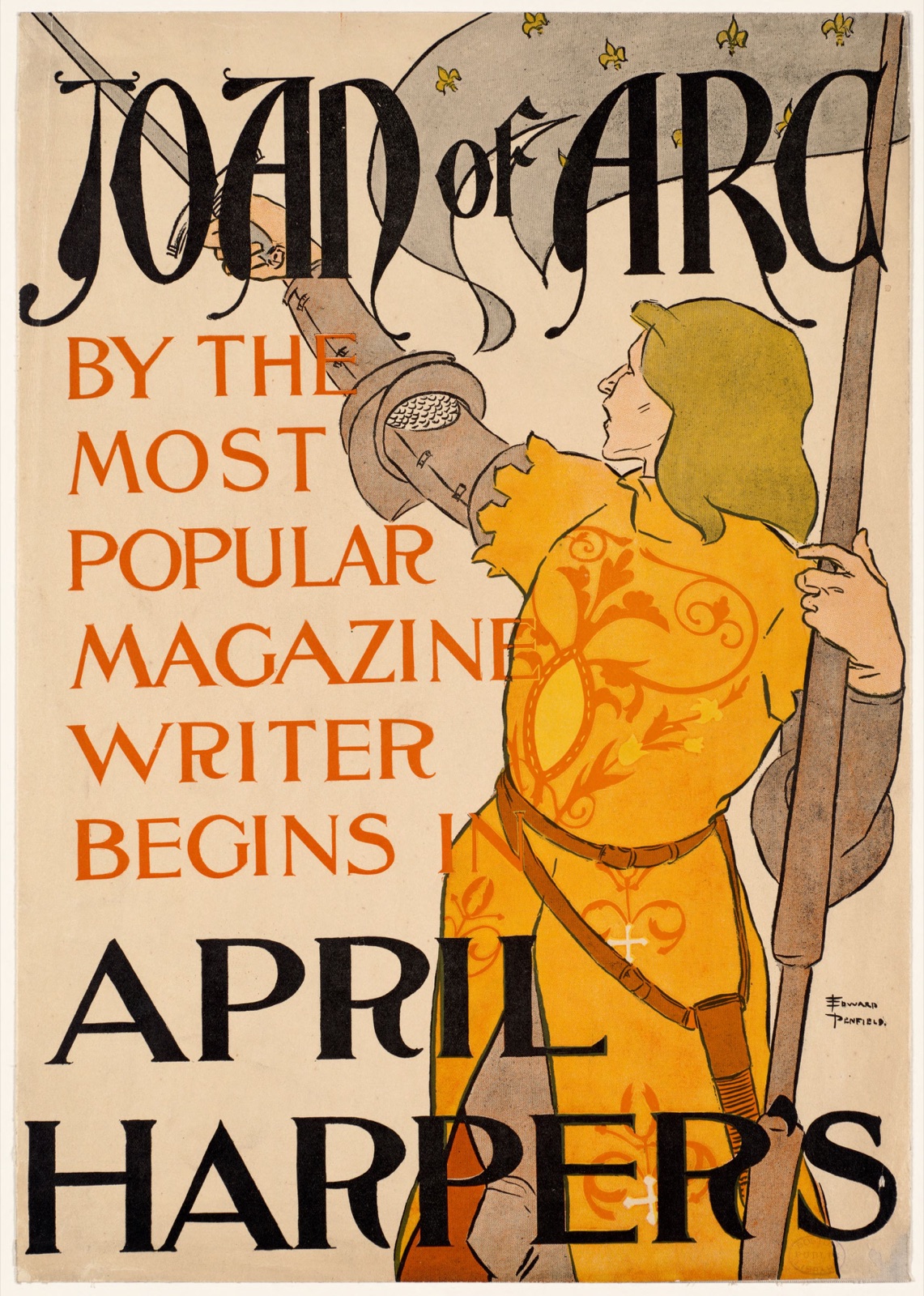 Joan of Arc, April Harper's — Penfield, Edward, 1866-1925 (Artist)