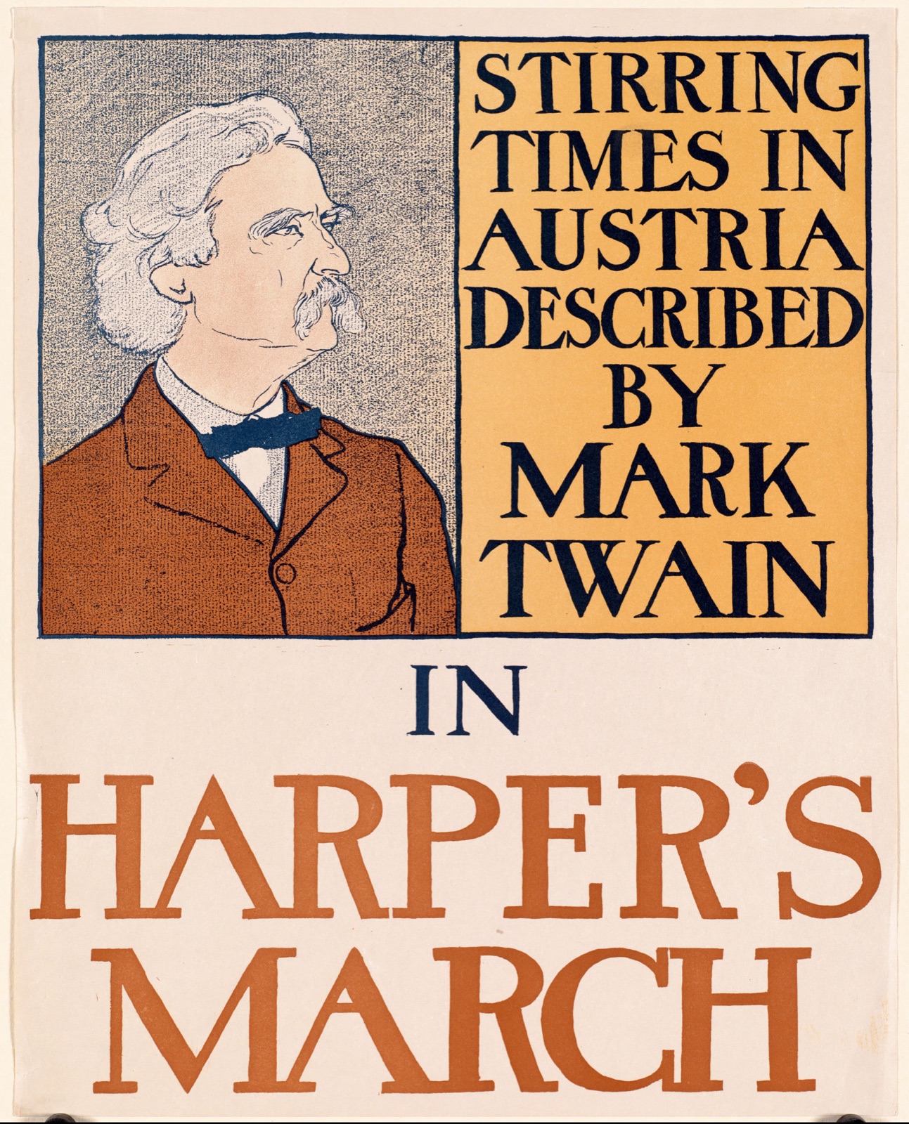 Stirring times in Austria described by Mark Twain in Harper's March — Penfield, Edward, 1866-1925 (Artist)