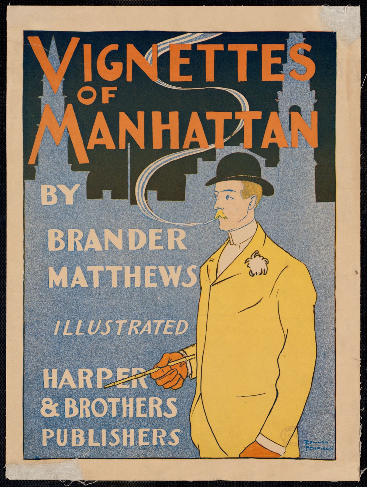 Vignettes of Manhattan by Brander Matthews — Penfield, Edward, 1866-1925 (Artist)