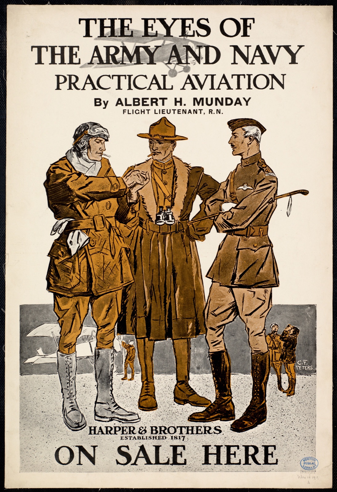 The eyes of the army and navy practical aviation — Peters, Charles Frederick, 1882-1948 (Artist)