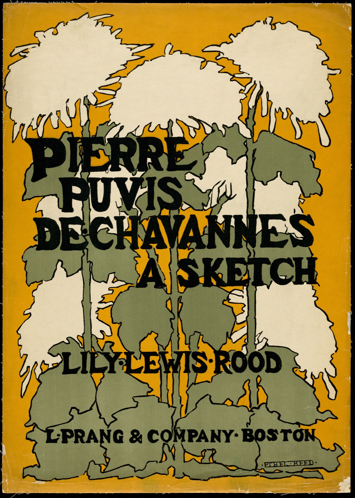 Pierre Puvis de Chavannes, a sketch, Lily Lewis Rood — Reed, Ethel, 1874-1912 (Artist)