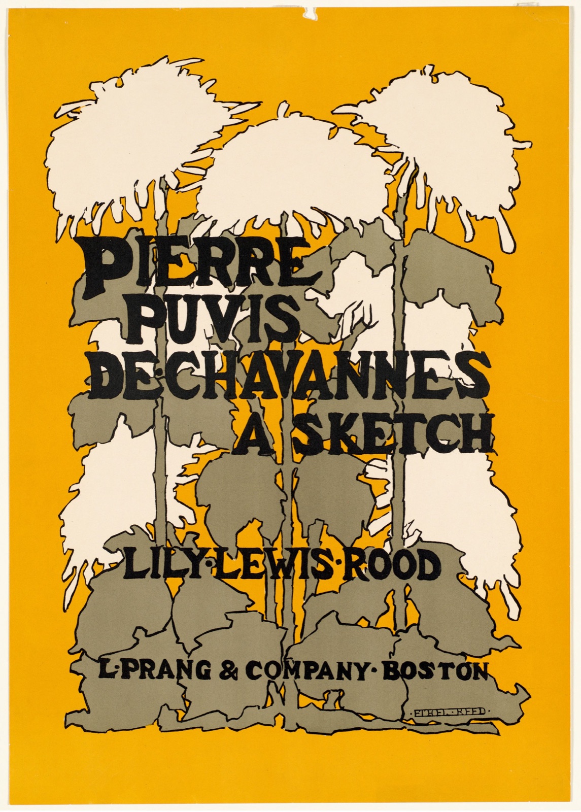 Pierre Puvis de Chavannes, a sketch, Lily Lewis Rood — Reed, Ethel, 1874-1912 (Artist)