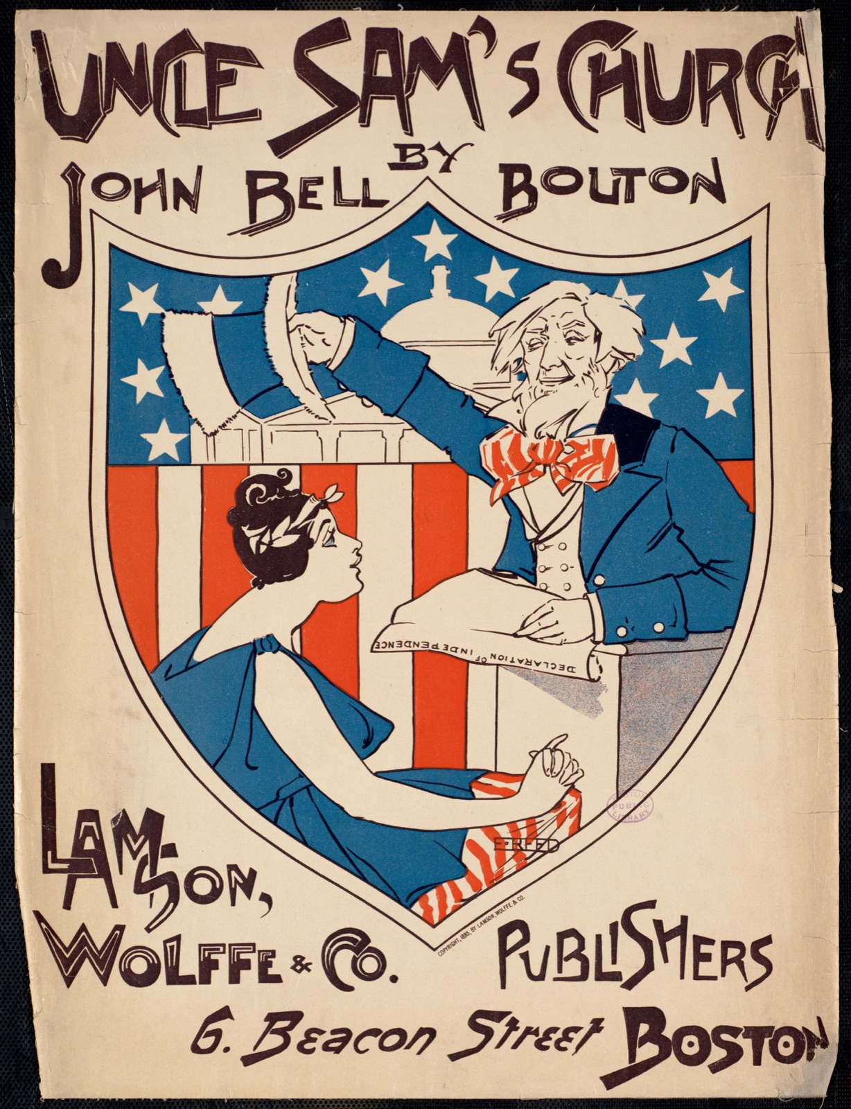 Uncle Sam's church by John Bell Bouton — Reed, Ethel, 1874-1912 (Artist)