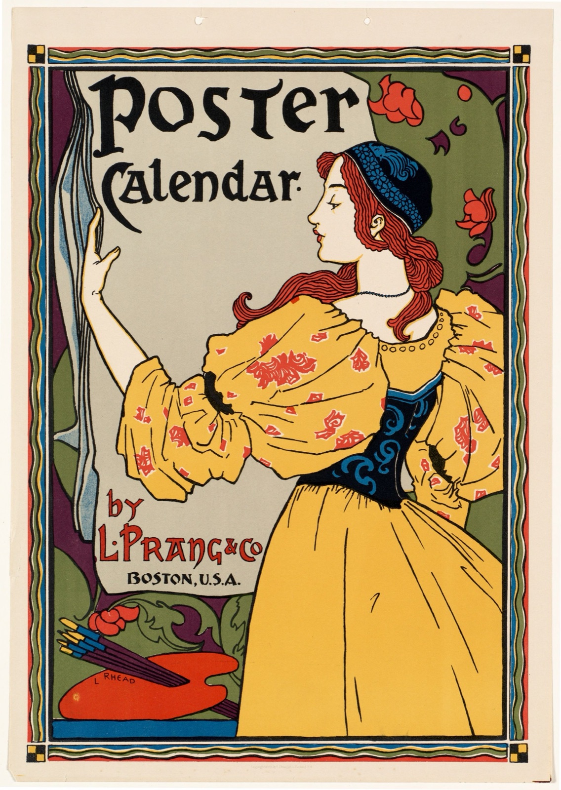 Poster calendar. — Rhead, Louis, 1857-1926 (Artist)