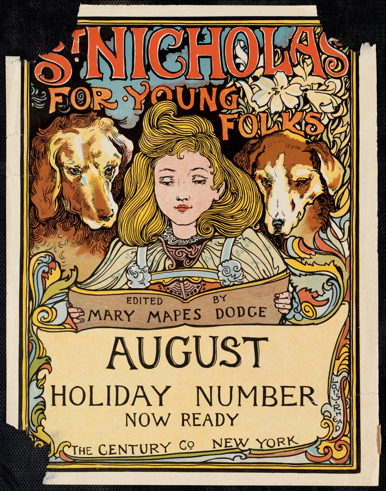St. Nicholas for young folks, August. Holiday number now ready — Rhead, Louis, 1857-1926 (Artist)