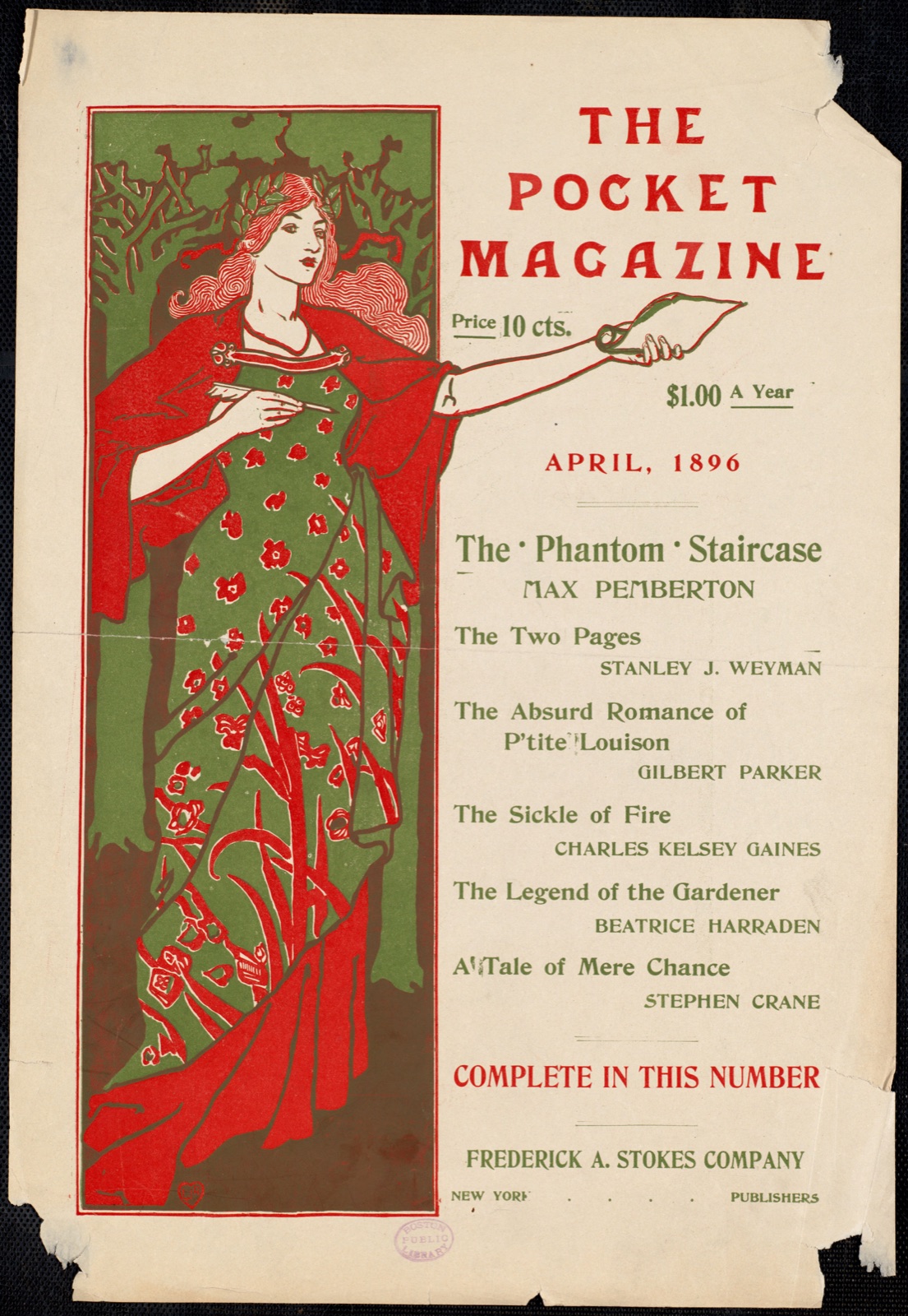 The pocket magazine, April, 1896 — Rhead, Louis, 1857-1926 (Artist)