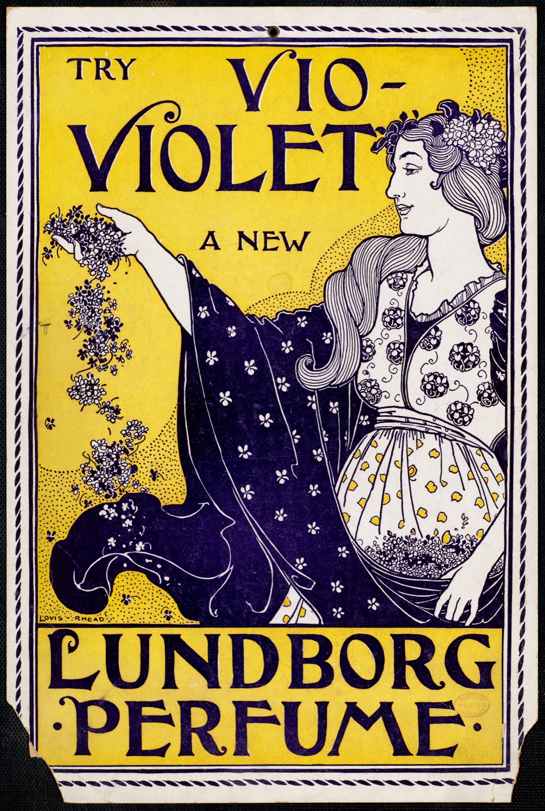 Try Vio-Violet, a new Lundborg perfume. — Rhead, Louis, 1857-1926 (Artist)