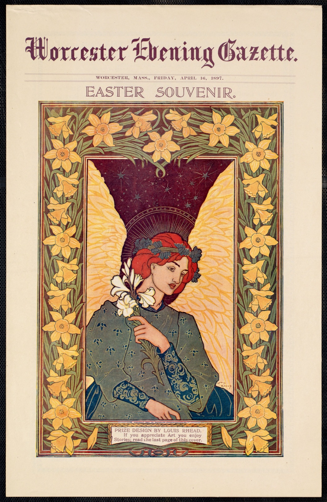 Worcester evening gazette. Easter souvenir. — Rhead, Louis, 1857-1926 (Artist)