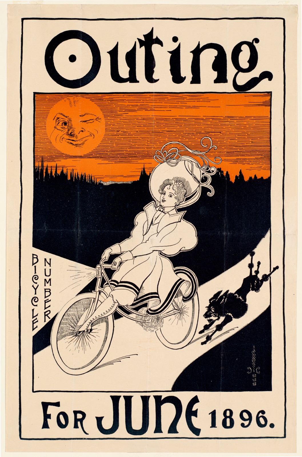 Outing bicycle number for June 1896 — Scotson-Clark, G. F. (George Frederick), 1872-1927 (Artist)
