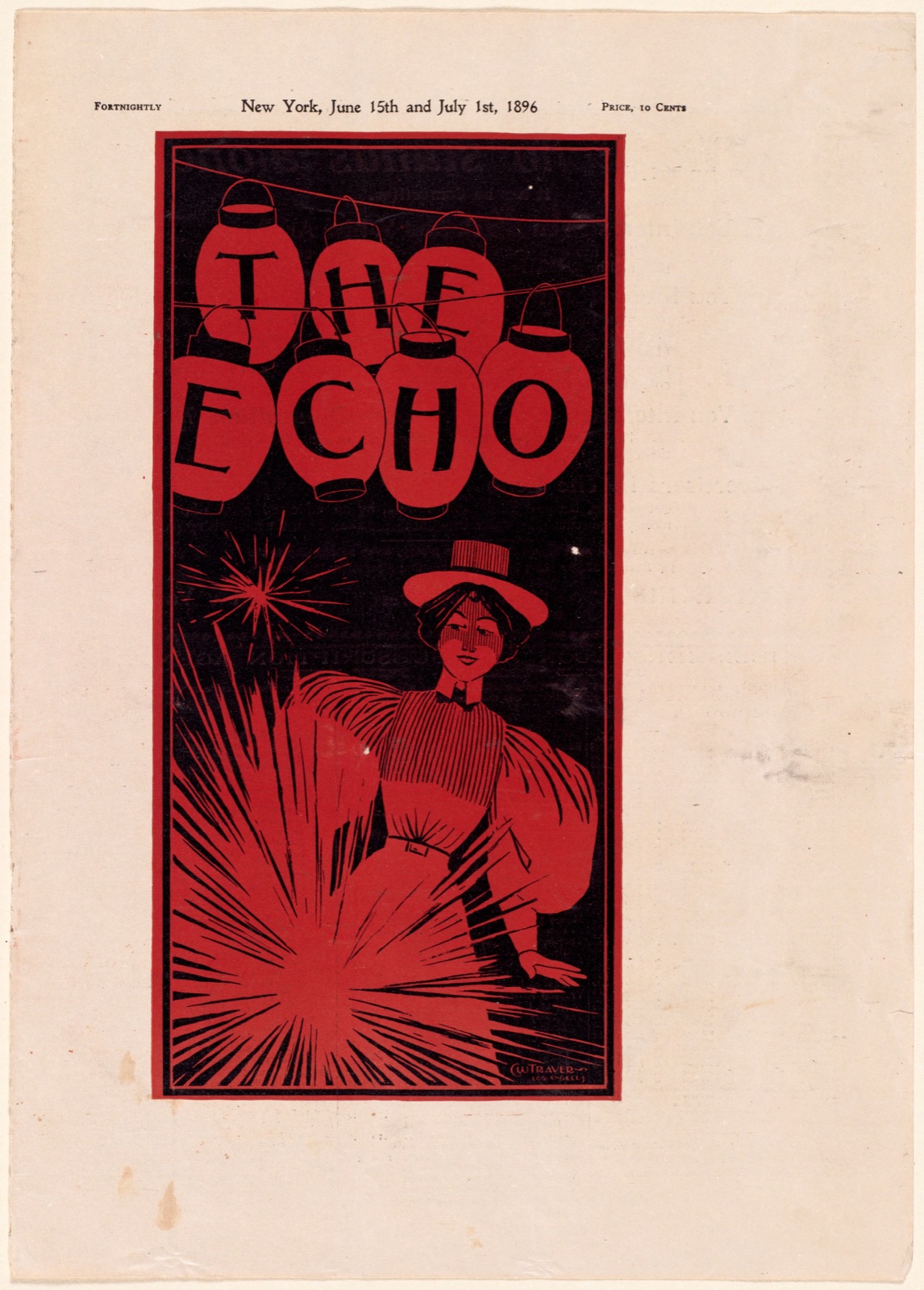 The echo, New York, June 15th and July 1st, 1896 — Traver, C. Warde (Charles Warde), 1880- (Artist)