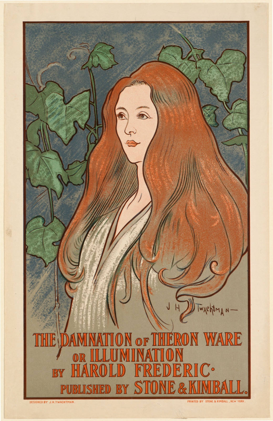 The damnation of Theron Ware or illumination by Harold Frederic. — Twachtman, John Henry, 1853-1902 (Artist)