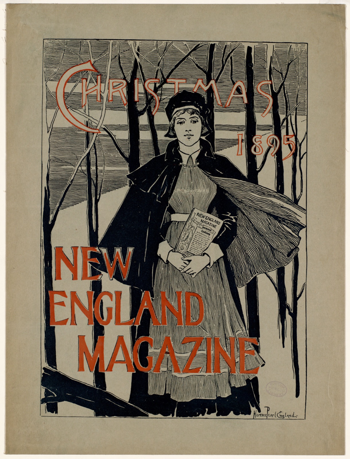 New England magazine Christmas 1895 — Nosworthy, Florence England (Artist)