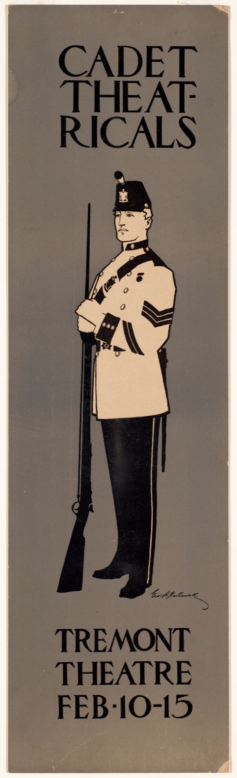 Cadet theatricals — Hallowell, George Hawley (Artist)