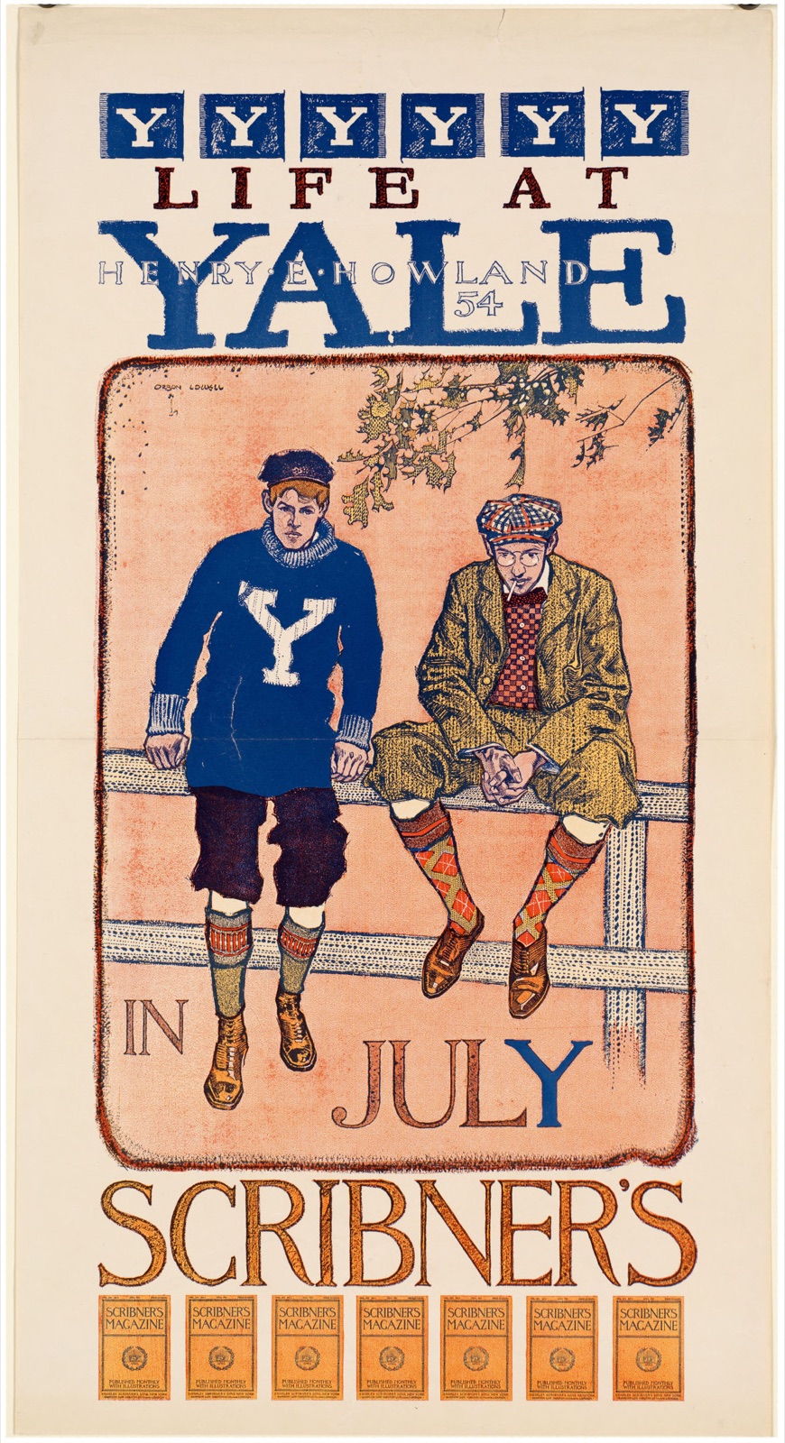 Life at Yale in July scribner's — Lowell, Orson, 1871-1956 (Artist)