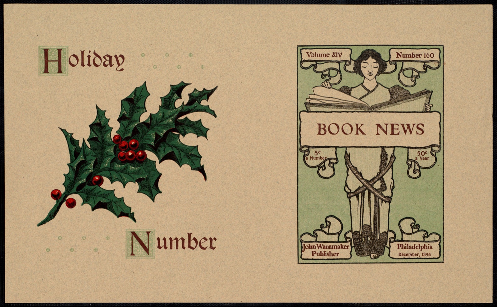 Holiday number, Book news.