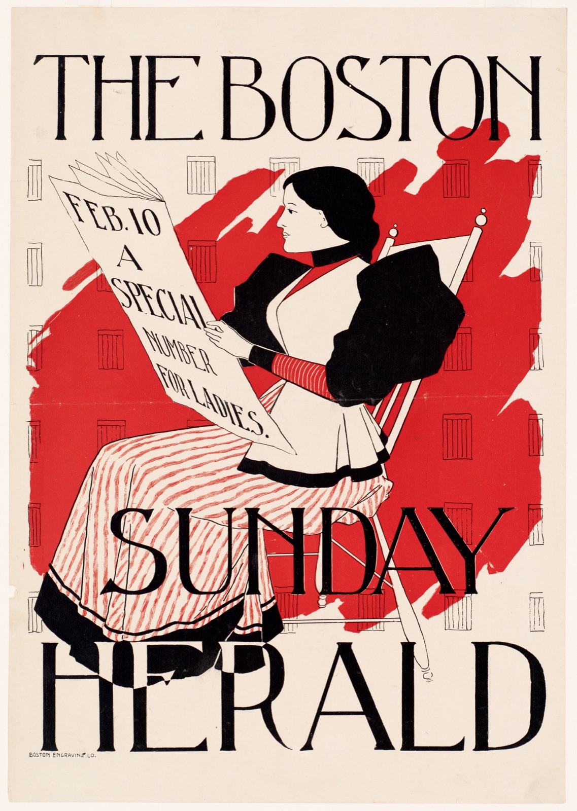 The Boston Sunday herald, Feb. 10. A special number for ladies.