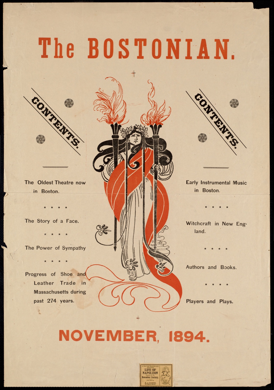 The bostonian. November, 1894.