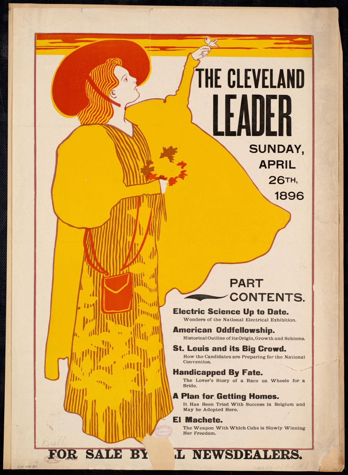 The Cleveland leader, Sunday April 26th, 1896.