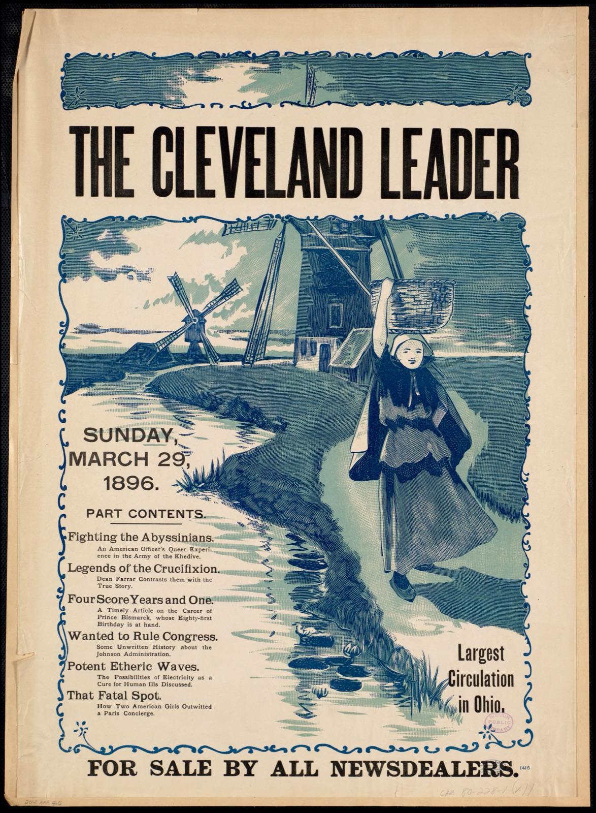 The Cleveland leader, Sunday March 29, 1896