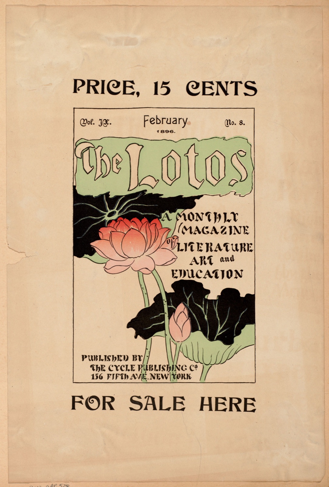 The Lotos, for sale here