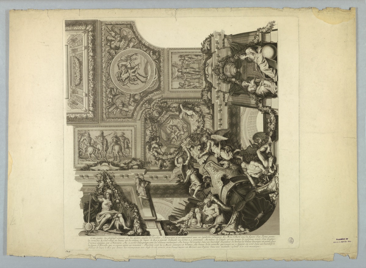 Decorations by Lebrun and Mignard at the Palace of Versailles