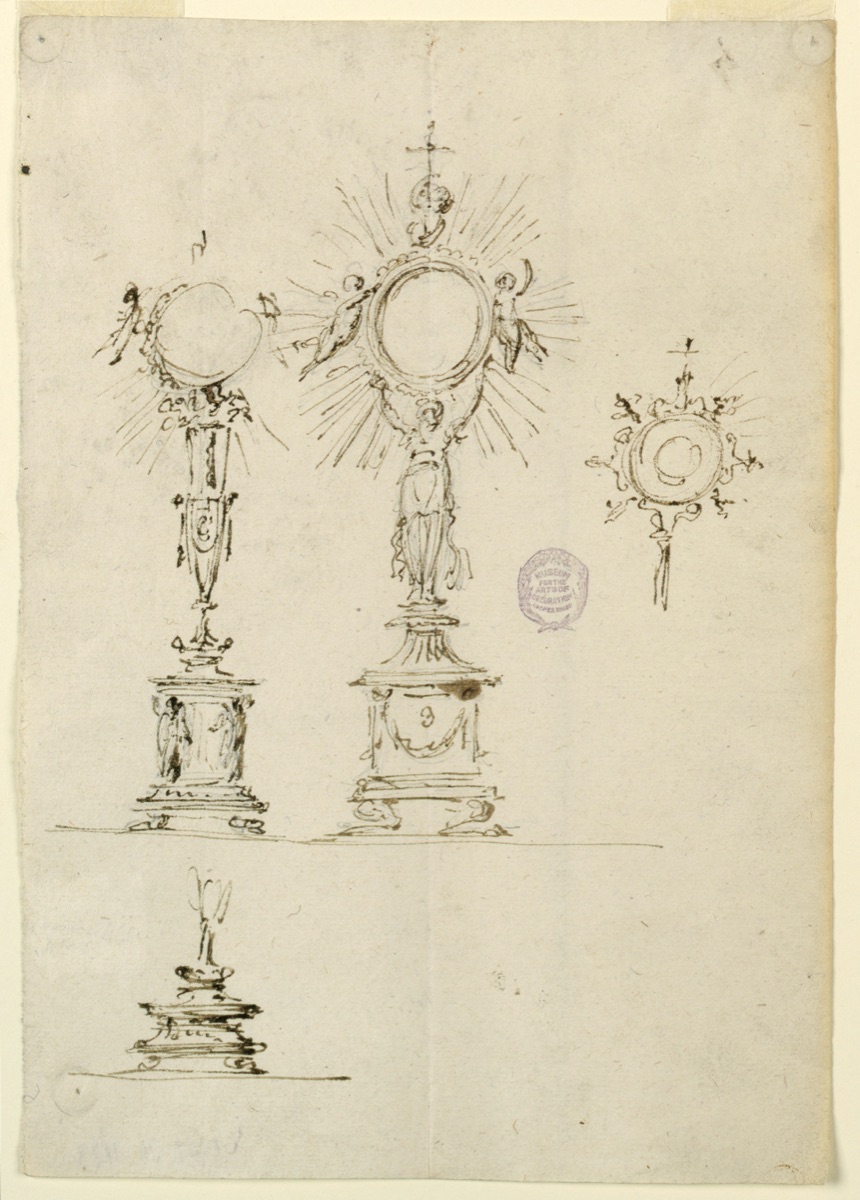 Sketches for a Monstrance — Giuseppe Barberi, Italian, 1746–1809