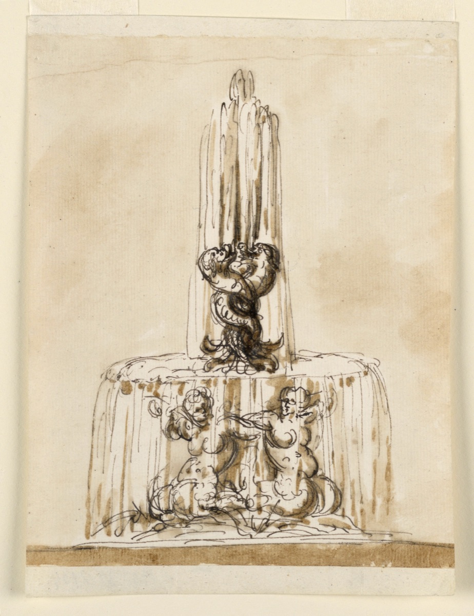Design for a fountain — Giuseppe Barberi, Italian, 1746–1809