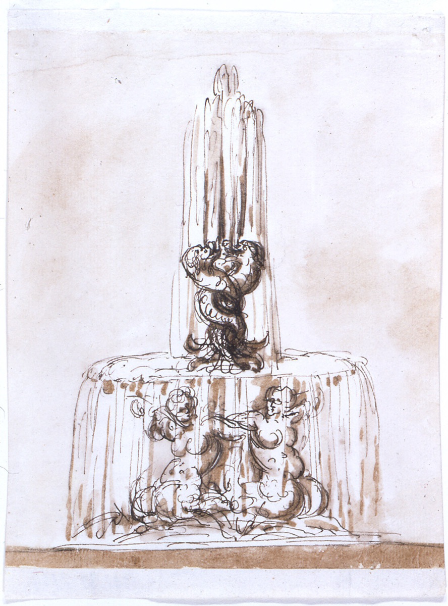 Design for a fountain — Giuseppe Barberi, Italian, 1746–1809
