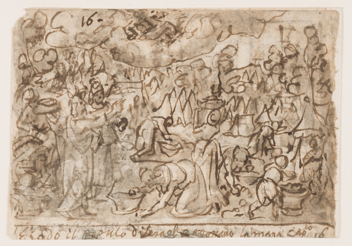 The Gathering of Manna — Jan van der Straet, called Stradanus, Flemish, 1523–1605