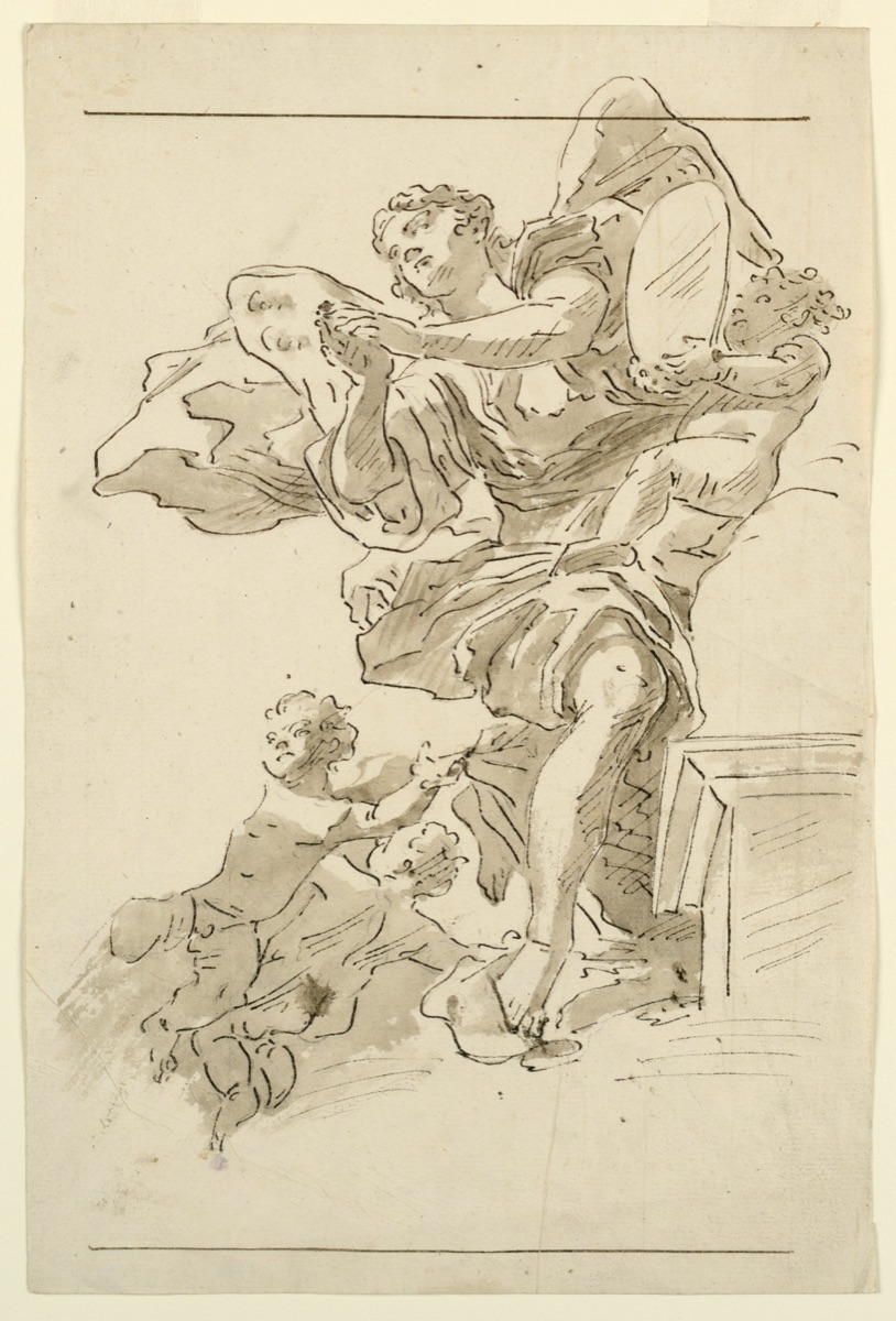 Putti and Winged Figure