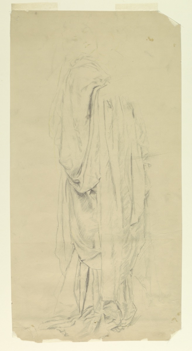 Study for a woman, “Vintage Festival,” Mendelssohn Glee Club, New York, NY — Robert Frederick Blum, American, 1857–1903