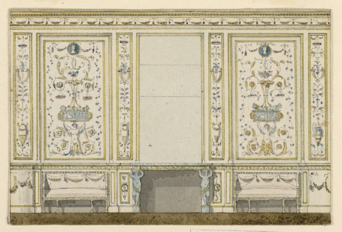 Design for a Salon — François-Jacques Delannoy, French, 1755 - 1835