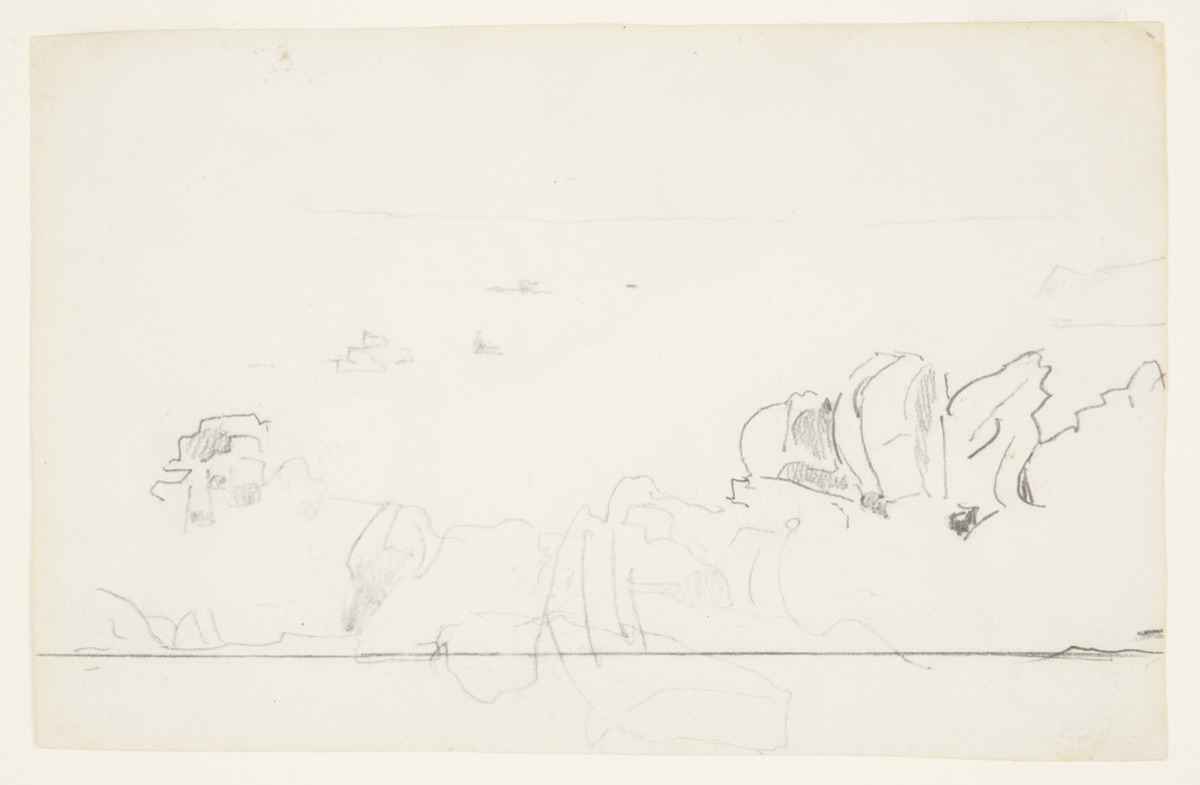 View of the Sea from Cliffs — Winslow Homer, American, 1836–1910
