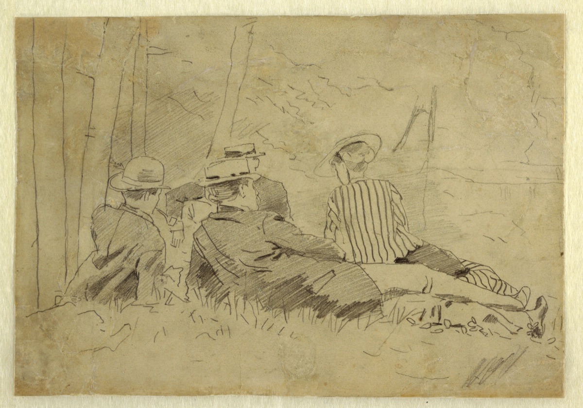 Study for "The Fishing Party" — Winslow Homer, American, 1836–1910