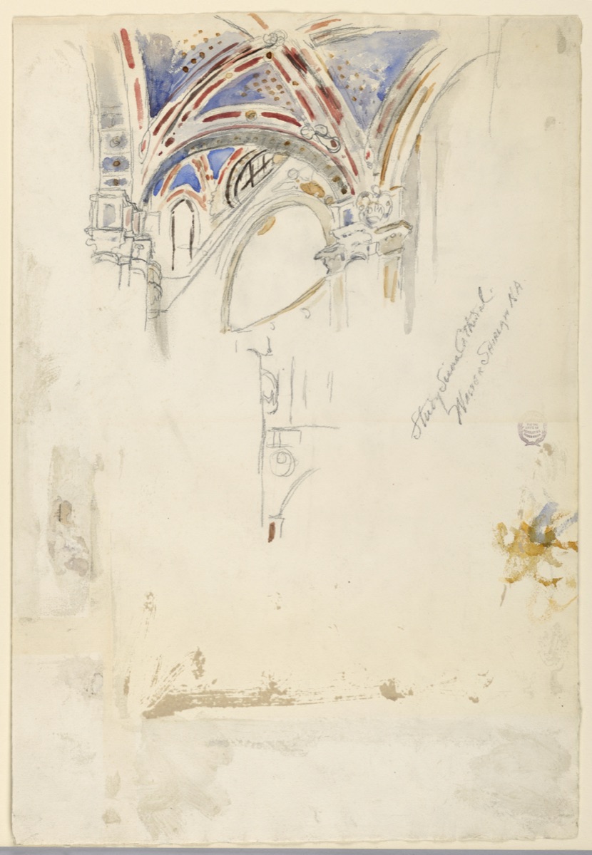 Study of Siena Cathedral — Walter Shirlaw, American, b. Scotland, 1838–1909