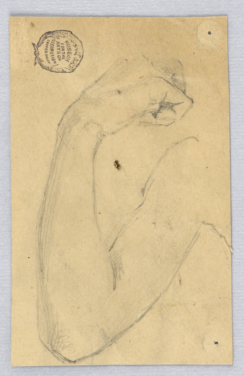 Sketch of Right Arm — Francis Augustus Lathrop, American, 1849–1909