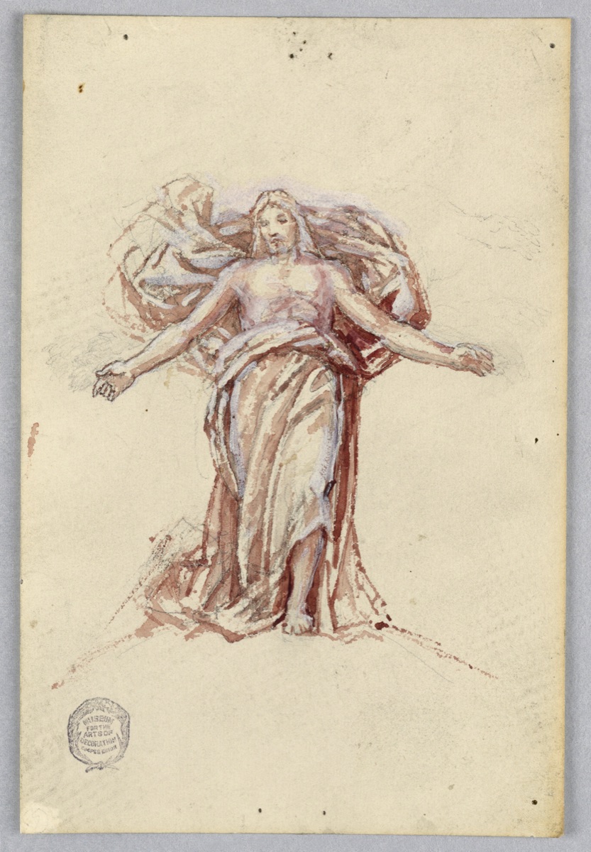 Study for Christ, Chancel of St. Bartholomew, New York — Francis Augustus Lathrop, American, 1849–1909