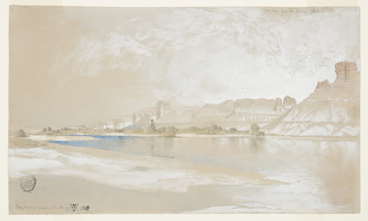 Green River from the Ferry, Wyoming Territory — Thomas Moran, American, b. Britain, 1837–1926