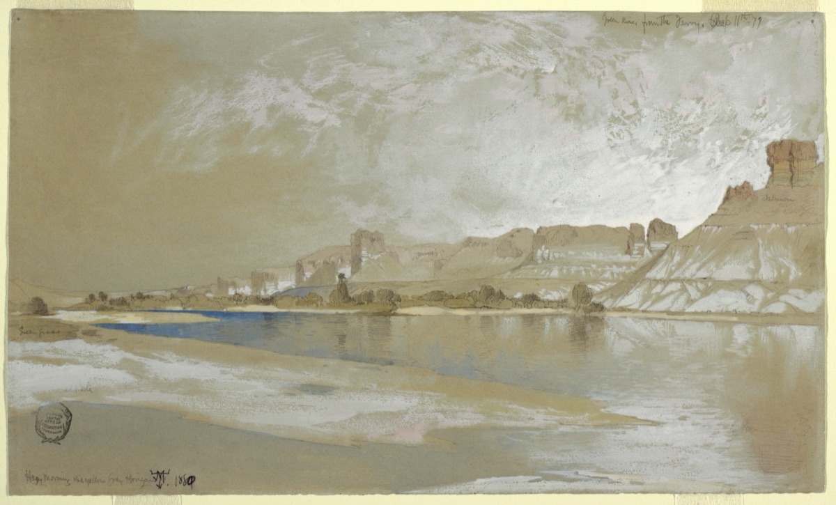 Green River from the Ferry, Wyoming Territory — Thomas Moran, American, b. Britain, 1837–1926
