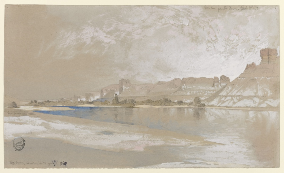 Green River from the Ferry, Wyoming Territory — Thomas Moran, American, b. Britain, 1837–1926