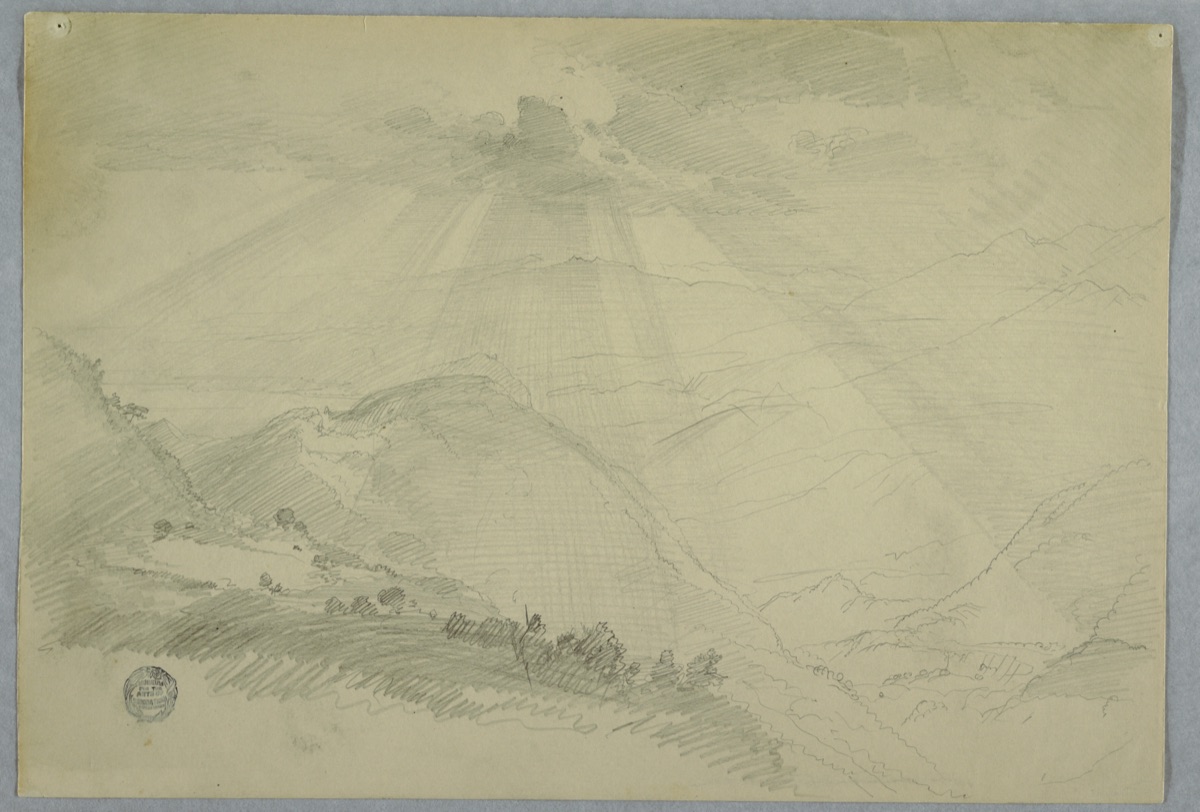 Sunbeams above a Mountain Valley, Jamaica — Frederic Edwin Church, American, 1826–1900