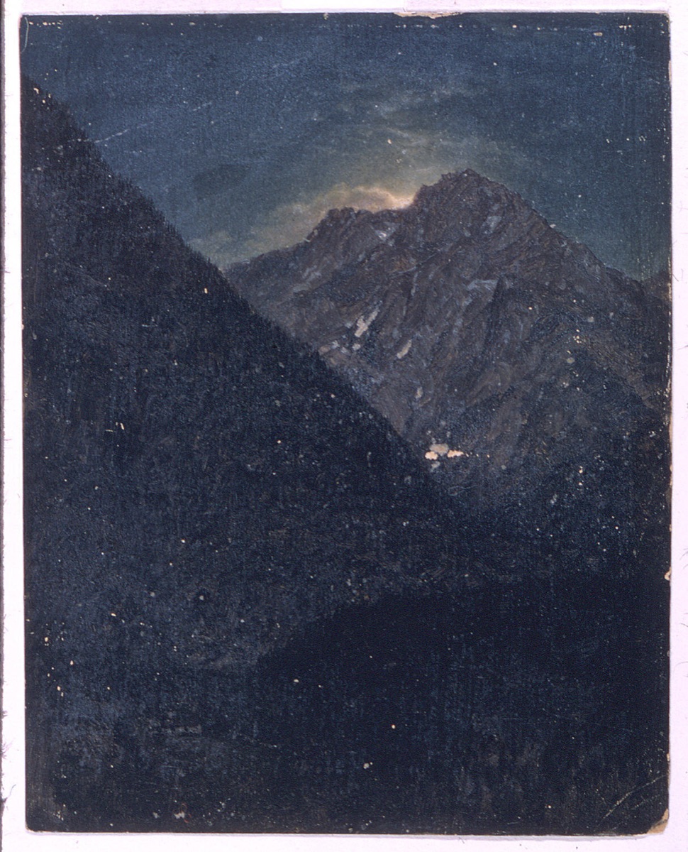 Moonrise over the Alps, Bavaria — Frederic Edwin Church, American, 1826–1900