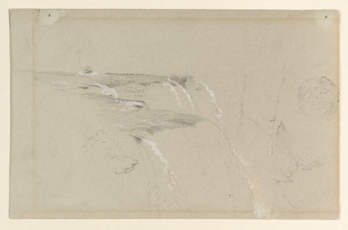 Rim of the American Falls, Niagara River — Frederic Edwin Church, American, 1826–1900