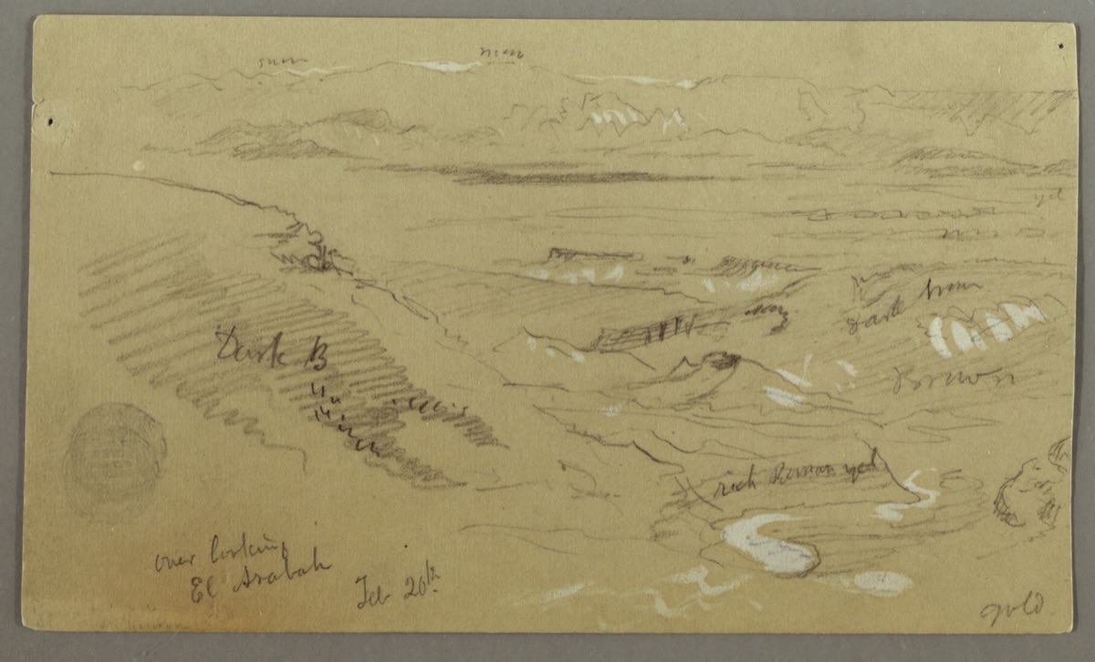 Overlooking El Arabah, Part One — Frederic Edwin Church, American, 1826–1900