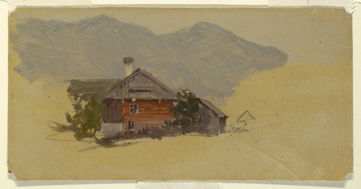 House in Berchtesgaden, Bavaria (Germany) — Frederic Edwin Church, American, 1826–1900