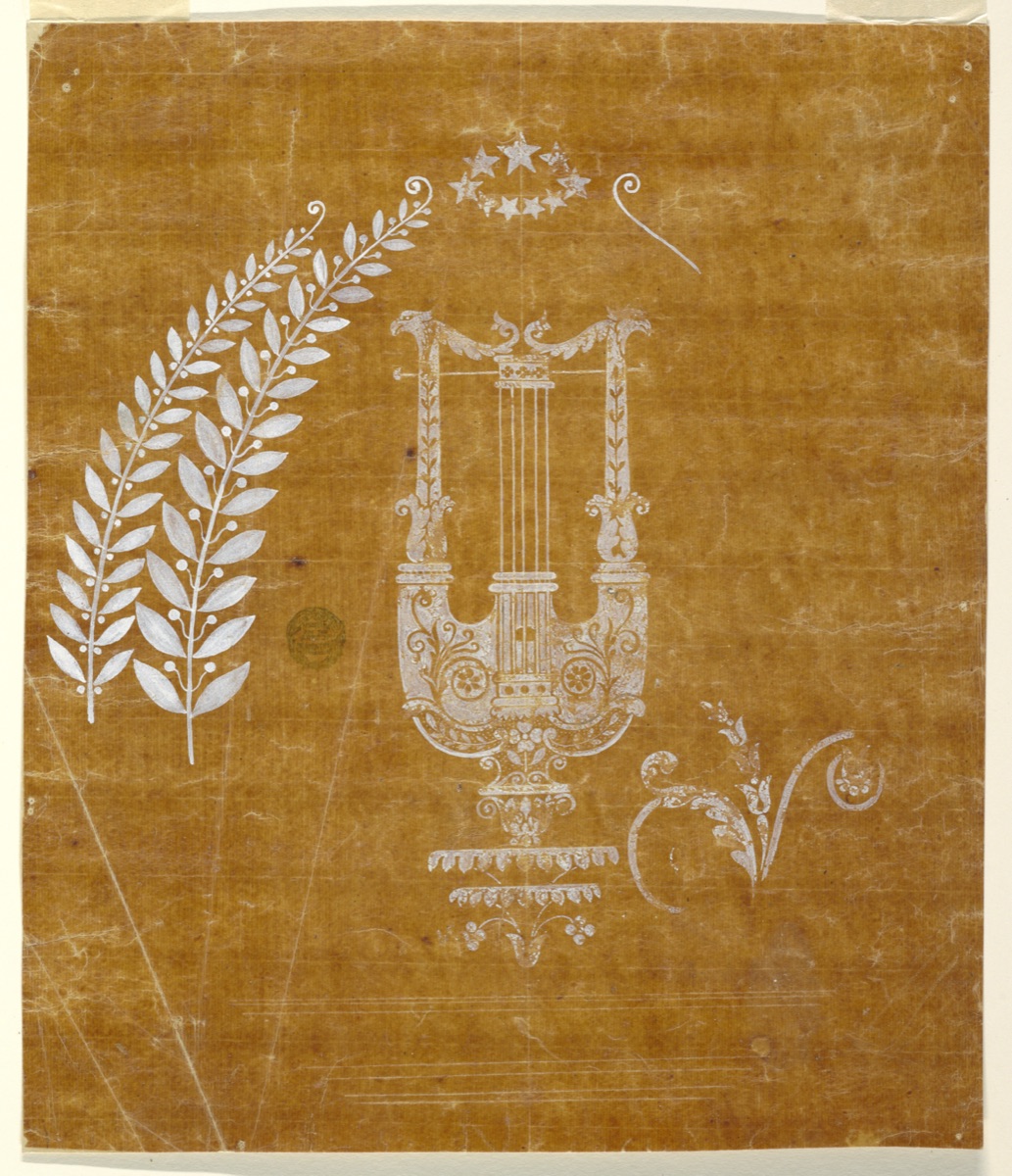 Design for a Woven Fabric of the "Fabrique de St. Ruf" — Fabrique de Saint Ruf, Lyon, France